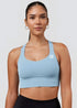 Pulse Crossback Bra - Dusty Blue