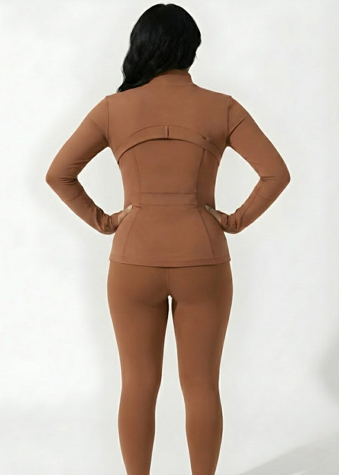 Full-Zip Jacket - Brown