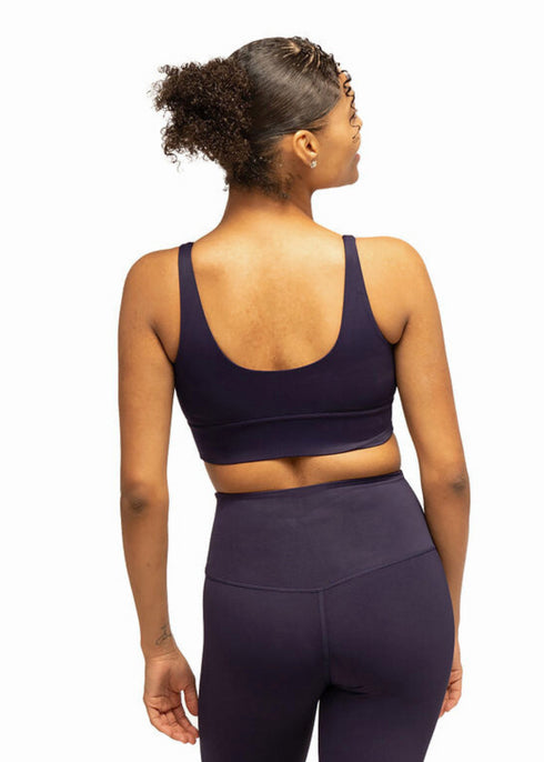 Inspire V-Neck Sports Bra - Night Blue