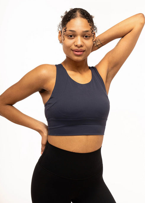Classic Racerback Sports Bra - Navy