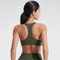 Aura Racerback Sports Bra - Olive Green