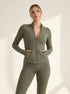 Aura Full-Zip Jacket - Olive Green