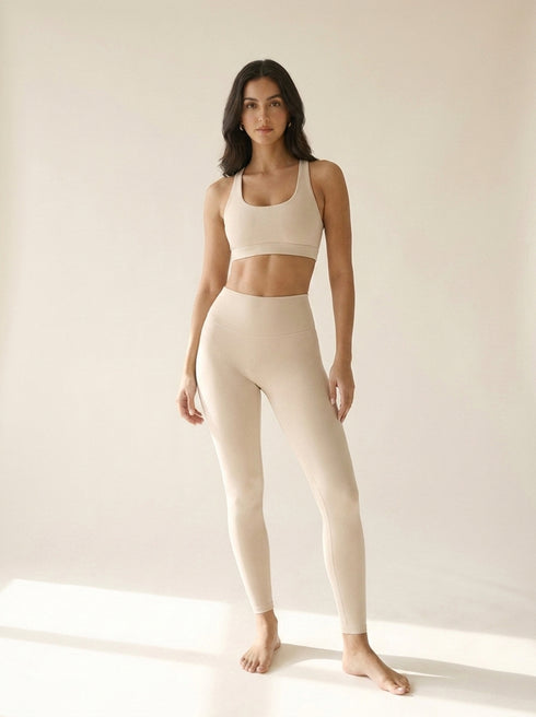 Aura High-Rise Leggings - Apricot