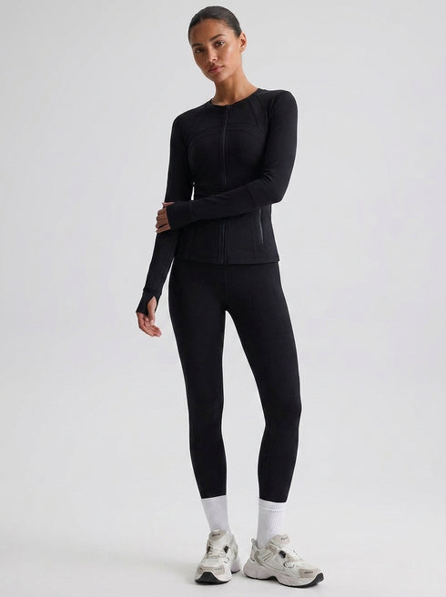 Tempo Long Sleeve Top - Black