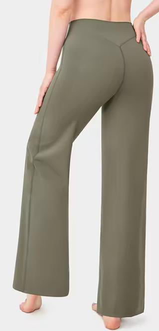 Aura Wide-Leg Pant - Olive Green
