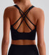 Sculpt Strappy Sports Bra - Black