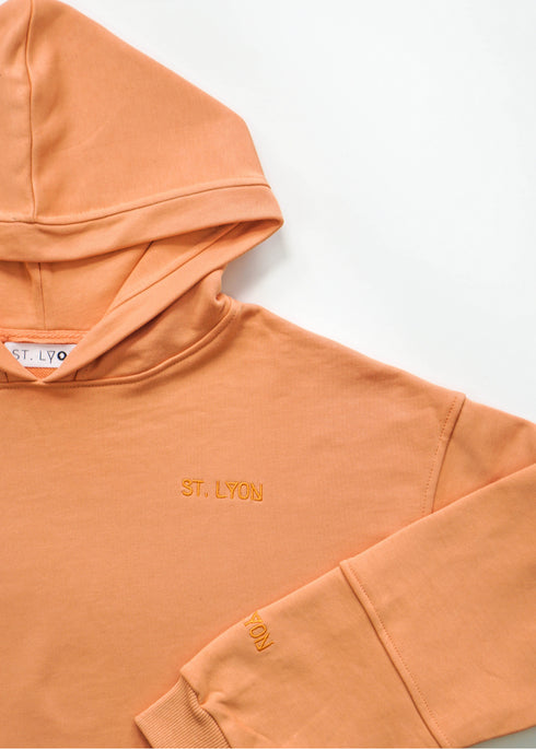 Essential French Terry Hoodie Light Orange - Unisex